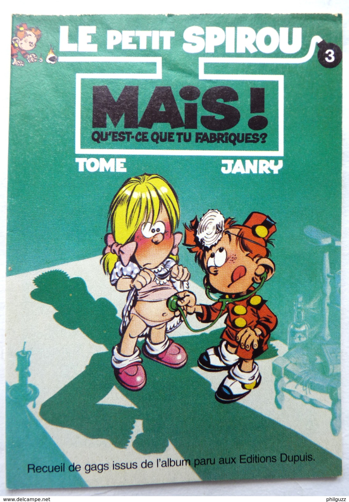 ALBUM BANDES DESSINEES PUBLICITAIRE HARRY'S LE PËTIT SPIROU T3 TOME ET JANRY 1996 (1) - Petit Spirou, Le