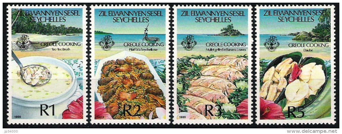 SEYCHELLES ILES ELOIGNEES, Gastronomie, Alimentation,  Cuisine Creole, Creole Cooking. Emis En 1989 **;, MNH - Alimentation