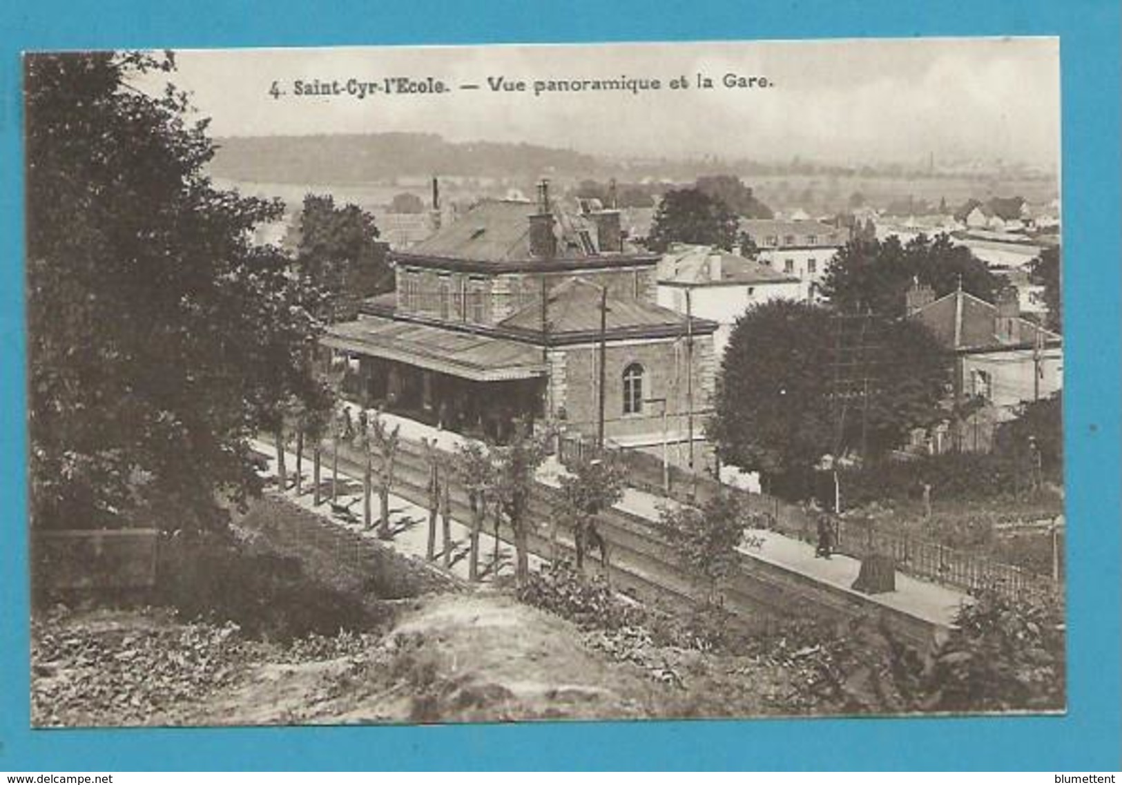 CPA 2 - Chemin De Fer Train Gare SAINT CYR L´ECOLE 78 - St. Cyr L'Ecole