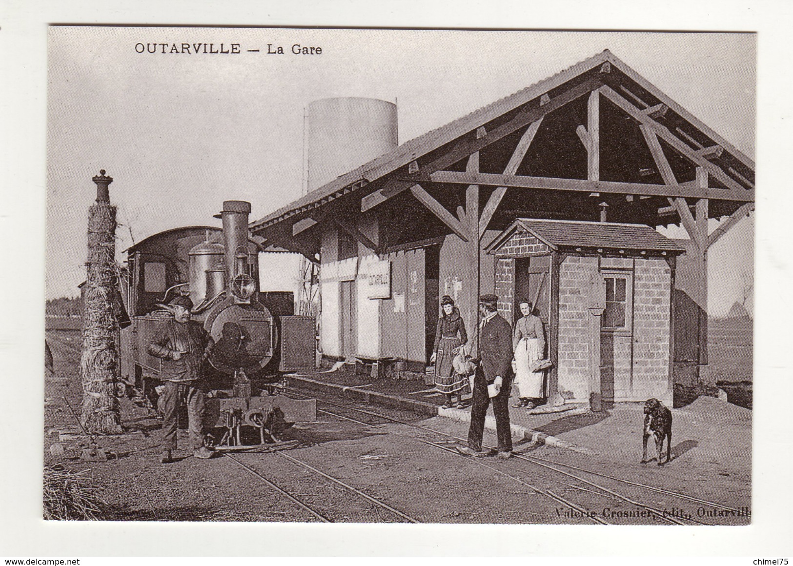 Lot 6 Cartes Modernes TRAIN ESCRENNES BAZOCHES GALLERANDES GUIGNEVILLE GRENEVILLE OUTARVILLE - Altri & Non Classificati