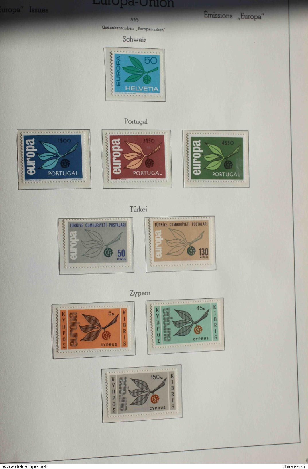 Collection EUROPA **   - 1961/62 - 1970 environ