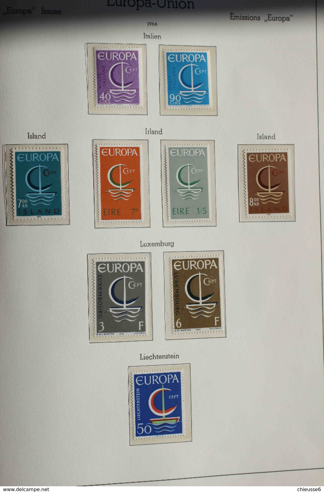 Collection EUROPA **   - 1961/62 - 1970 environ