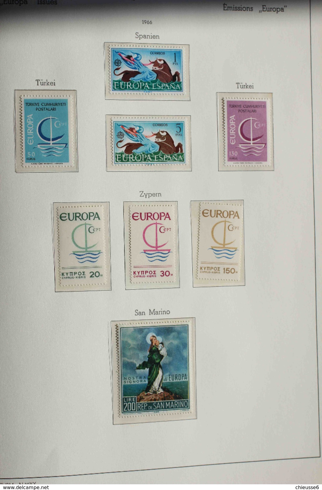 Collection EUROPA **   - 1961/62 - 1970 environ