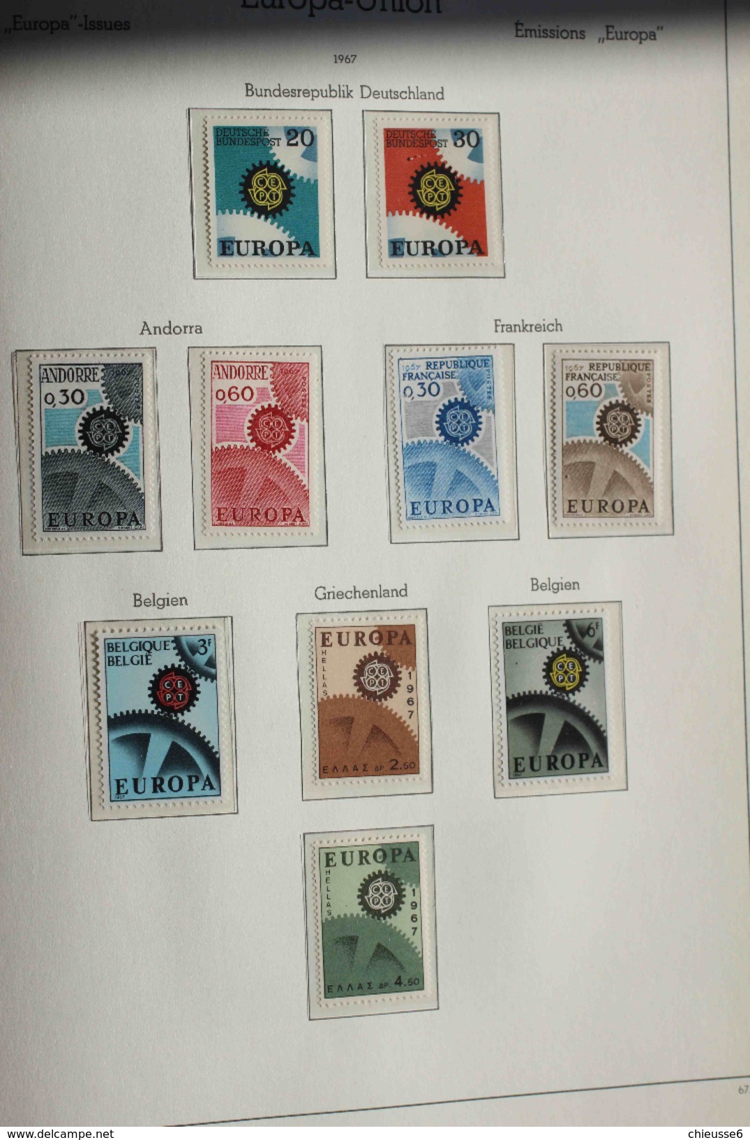 Collection EUROPA **   - 1961/62 - 1970 environ