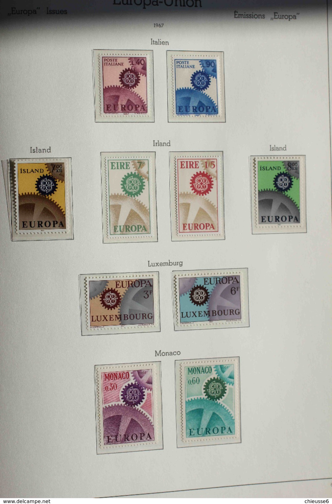 Collection EUROPA **   - 1961/62 - 1970 environ