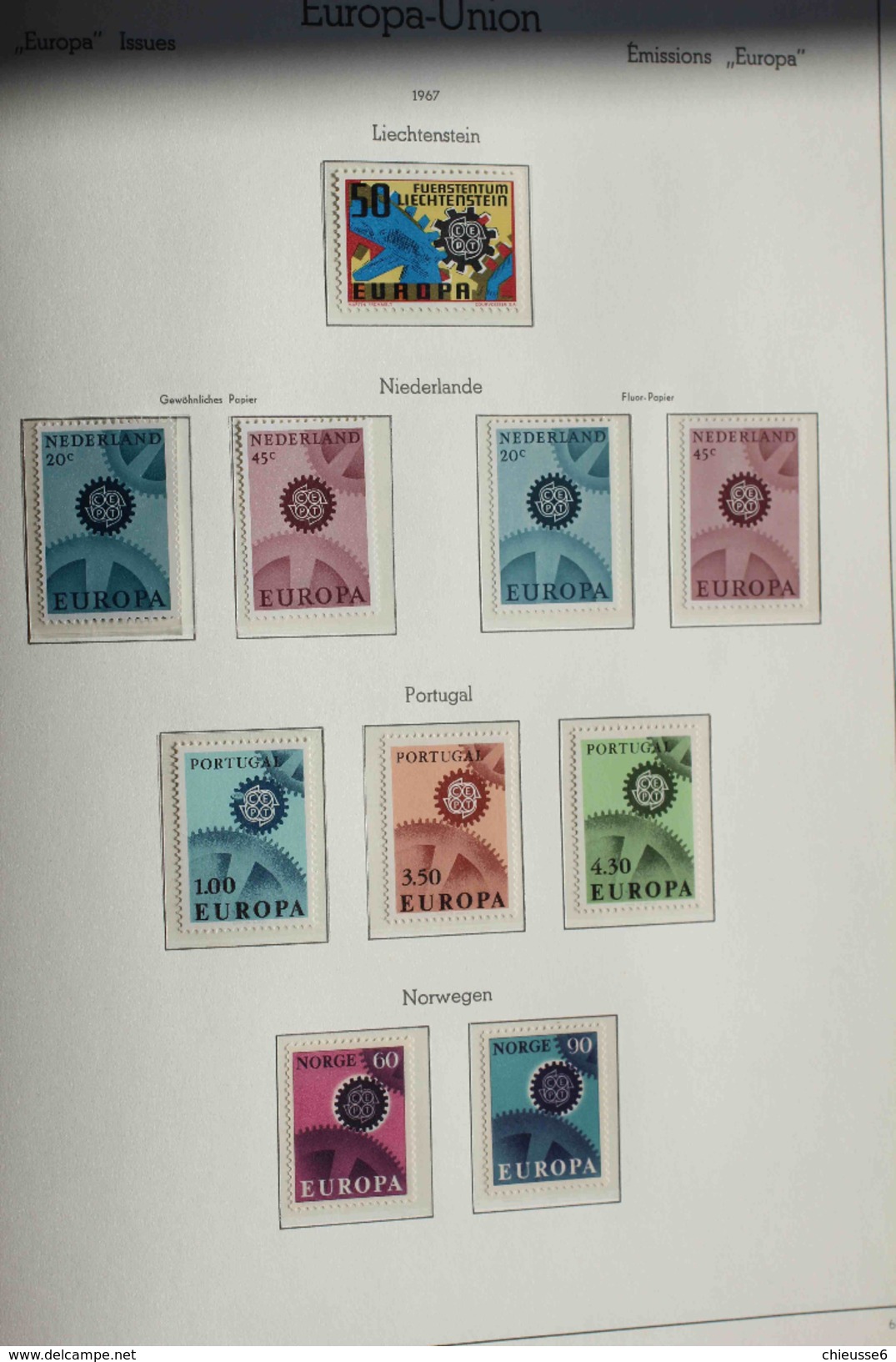 Collection EUROPA **   - 1961/62 - 1970 environ