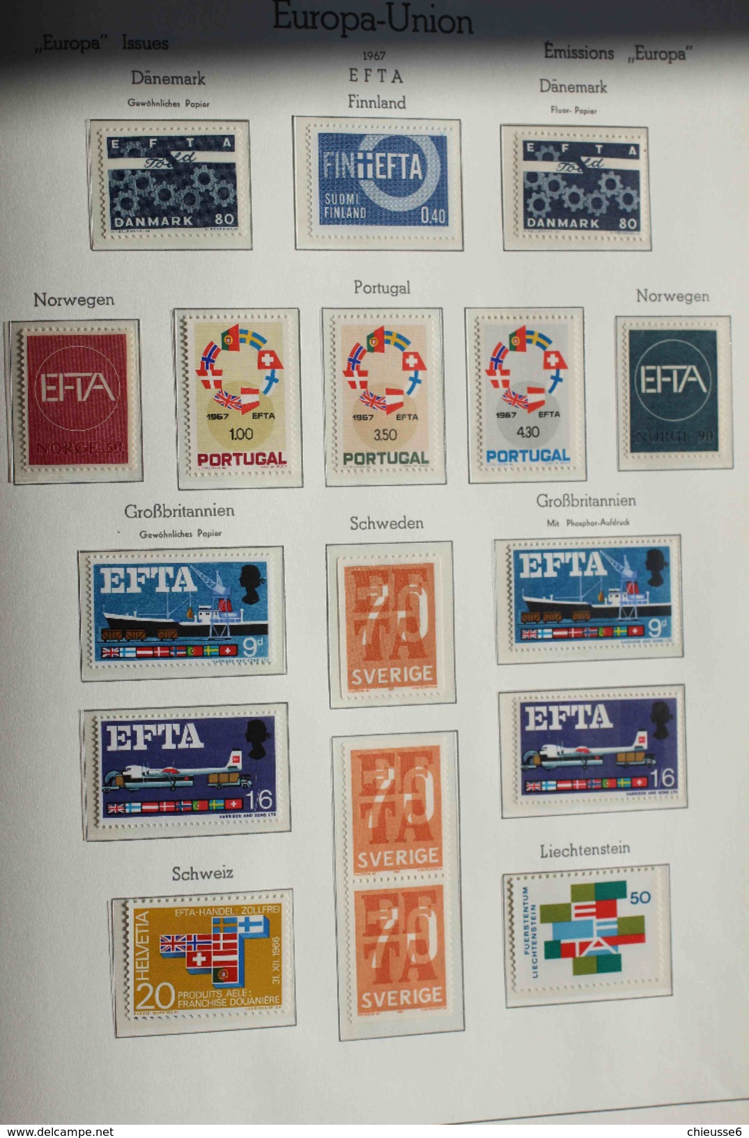 Collection EUROPA **   - 1961/62 - 1970 environ