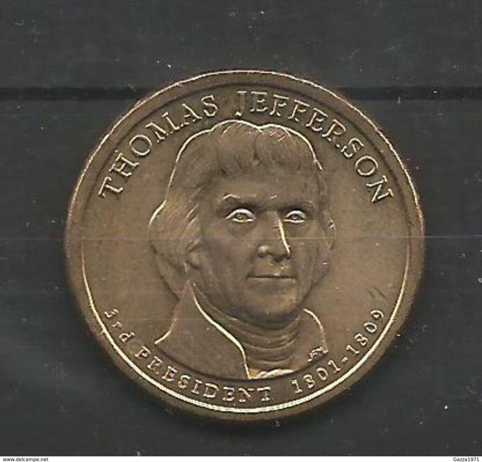 Stati Uniti 1$ Serie Presidenti 2007 Thomas Jefferson Zecca D. USA - 2007-…: Presidents
