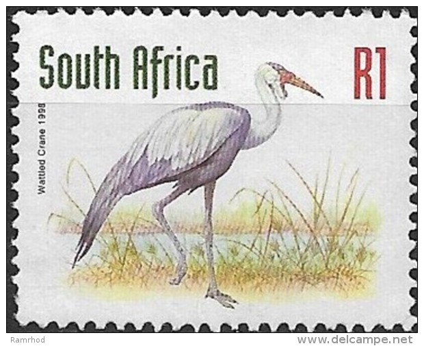 SOUTH AFRICA 1997 Endangered Fauna -1r - Wattled Crane MNG - Ungebraucht