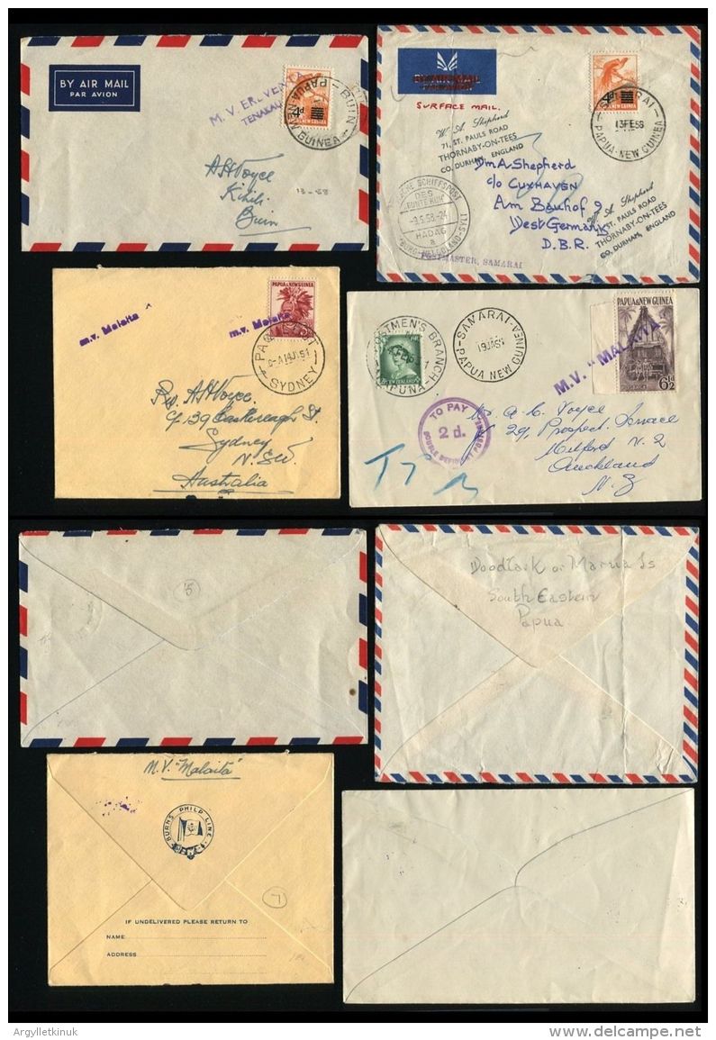 PAPUA NEW GUINEA SHIP MAIL COLLECTION BOUGAINVILLE SOLOMON ISLANDS MISSIONARY - Papua New Guinea