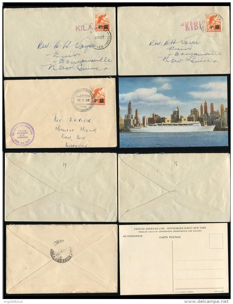 PAPUA NEW GUINEA SHIP MAIL COLLECTION BOUGAINVILLE SOLOMON ISLANDS MISSIONARY - Papua New Guinea