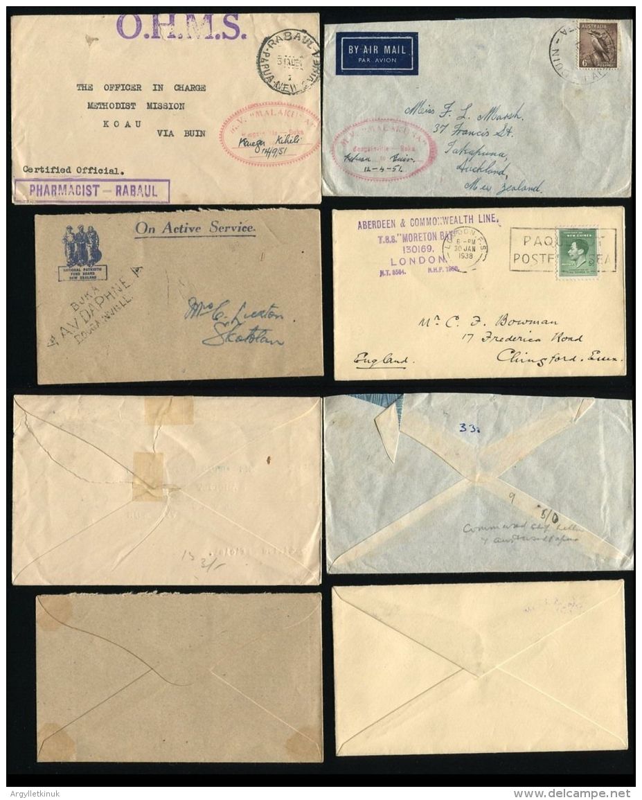 PAPUA NEW GUINEA SHIP MAIL COLLECTION BOUGAINVILLE SOLOMON ISLANDS MISSIONARY