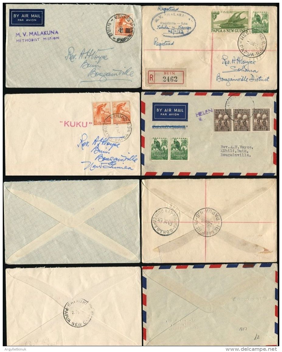 PAPUA NEW GUINEA SHIP MAIL COLLECTION BOUGAINVILLE SOLOMON ISLANDS MISSIONARY