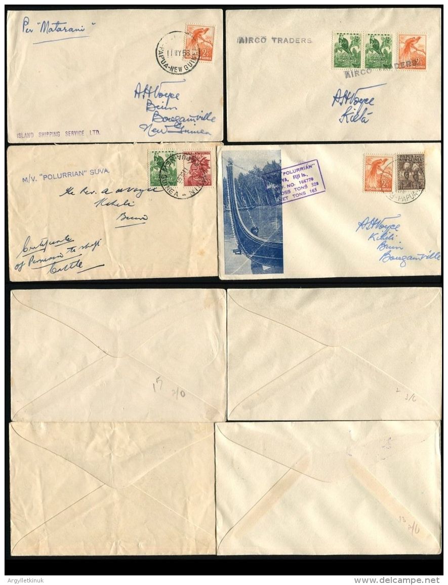 PAPUA NEW GUINEA SHIP MAIL COLLECTION BOUGAINVILLE SOLOMON ISLANDS MISSIONARY