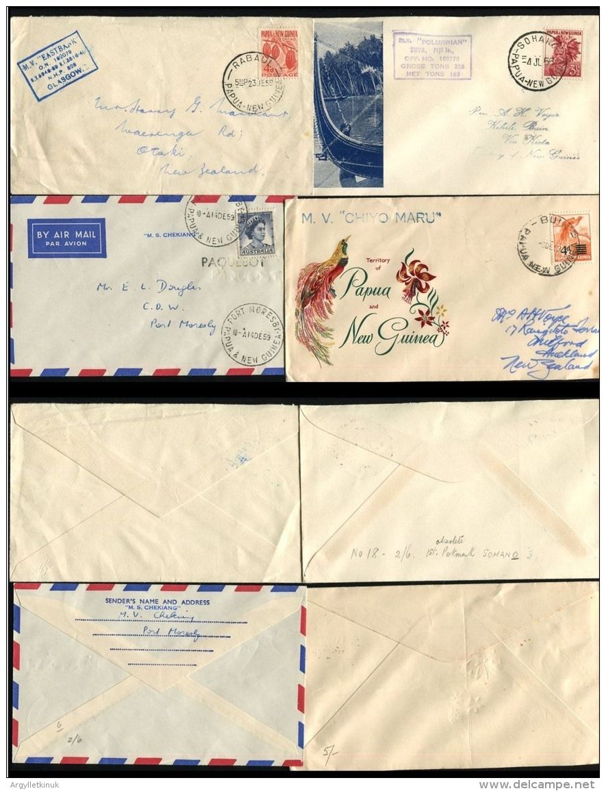 PAPUA NEW GUINEA SHIP MAIL COLLECTION BOUGAINVILLE SOLOMON ISLANDS MISSIONARY