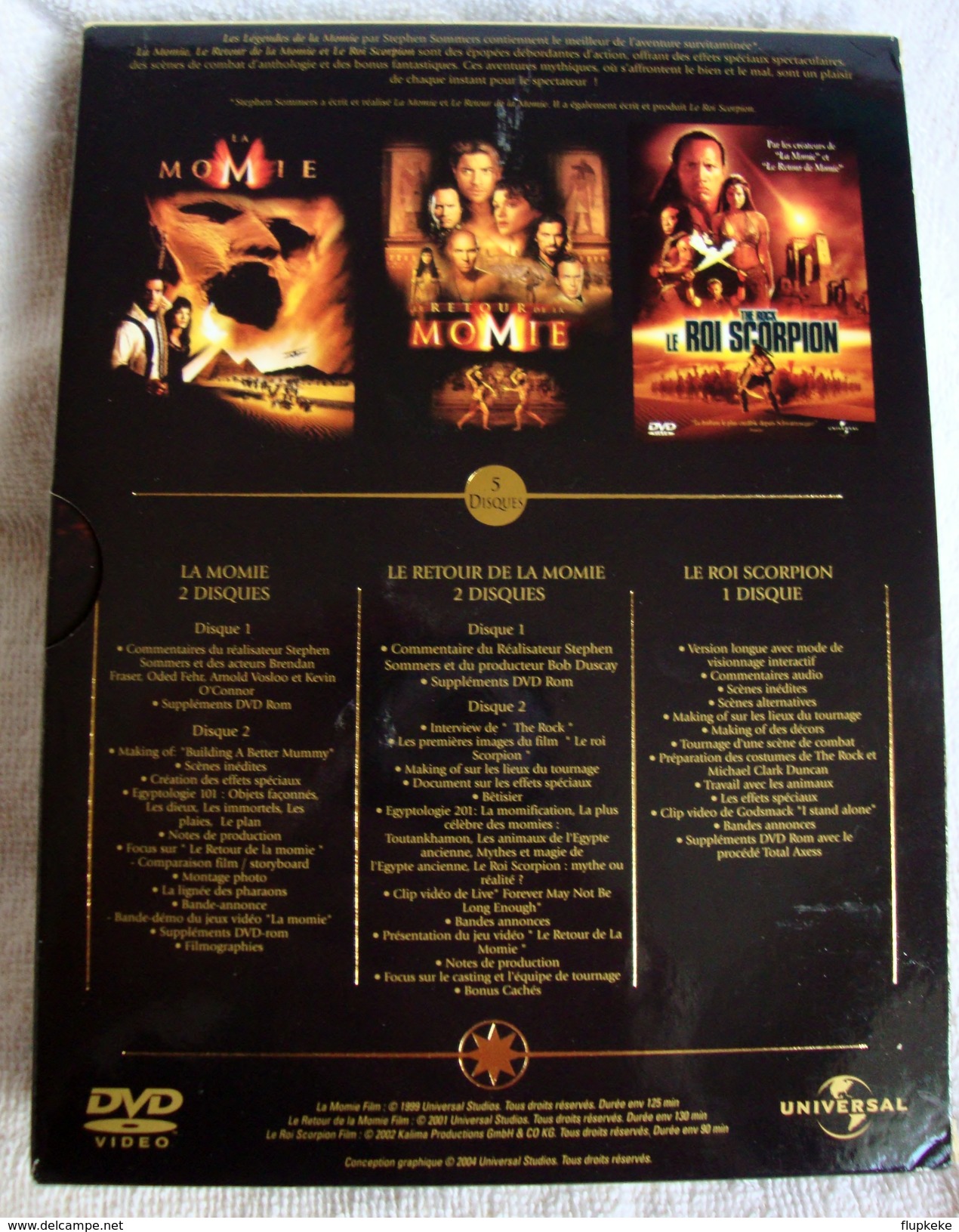 Dvd Zone 2 Les Légendes De La Momie 5 DVD The Mummy + The Mummy Returns + The Scorpion King  Vf+Vostfr - Science-Fiction & Fantasy