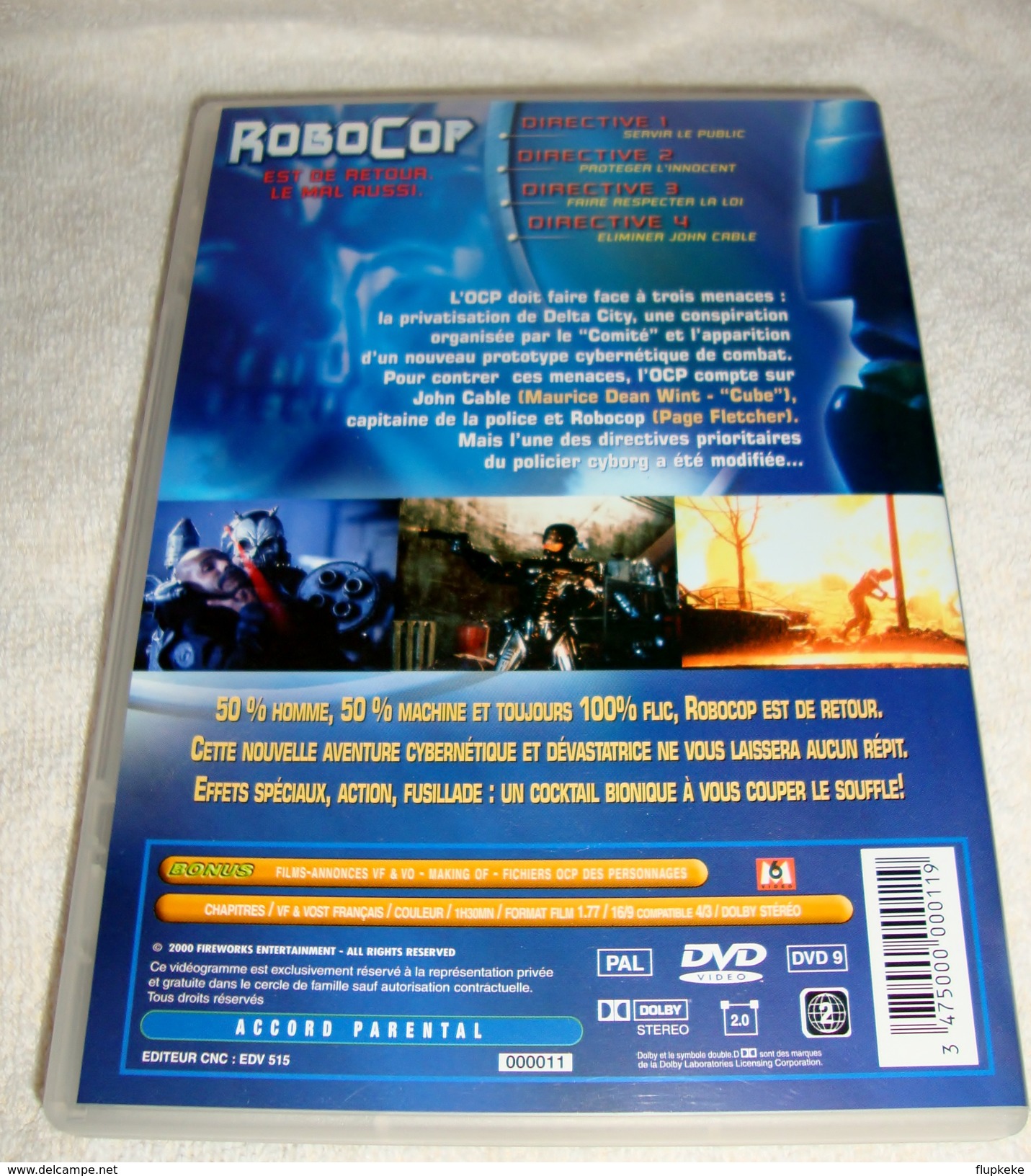 Dvd Zone 2  Robocop Directives Prioritaires Vol. 1 Robocop: Prime Directives (2000) Vf+Vostfr - Sci-Fi, Fantasy