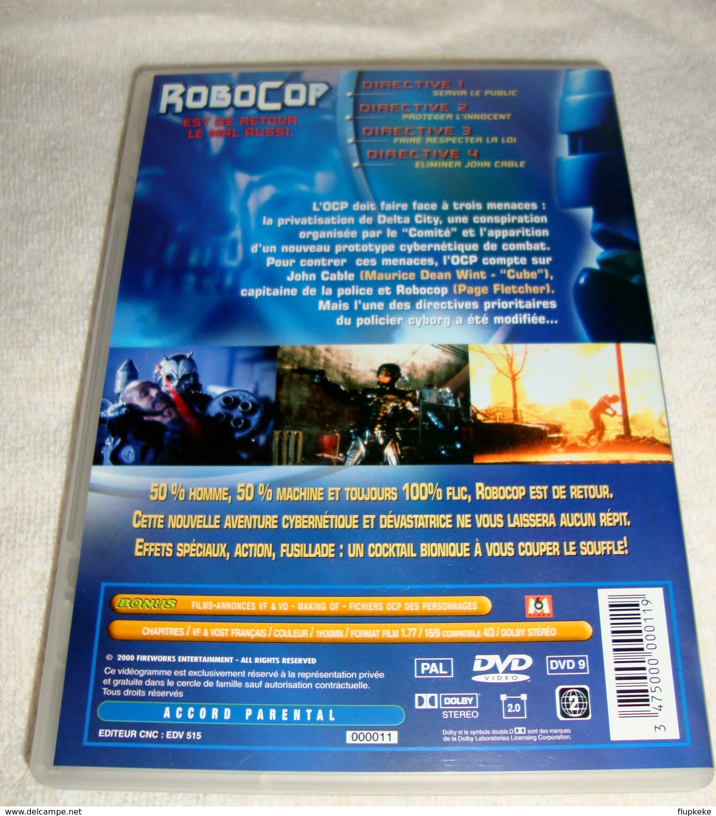 Dvd Zone 2  Robocop Directives Prioritaires Vol. 1 Robocop: Prime Directives (2000) Vf+Vostfr - Sciences-Fictions Et Fantaisie