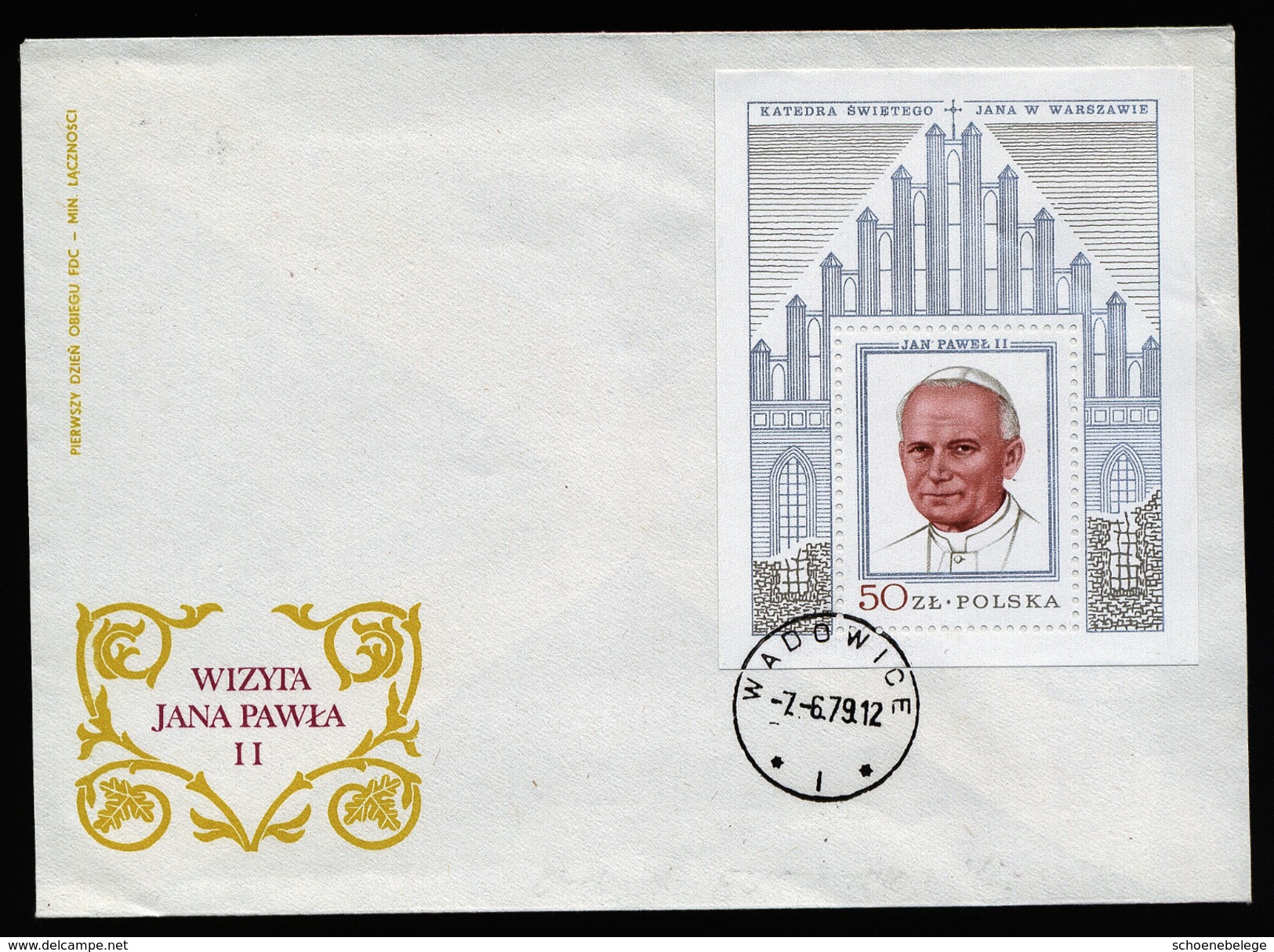 A4503) Polen Block 75 FDC Und Block 76 Brief Pabst Johannes Paul - Briefe U. Dokumente