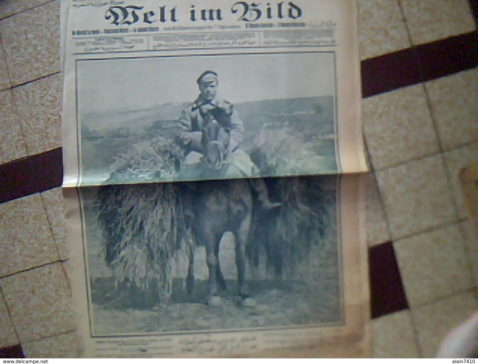 Militaria.1914/1919  Journal De Guerre Allemand WELT IM BILD 4 Aout 1915    Ecrit En Plusieurs Langues - German