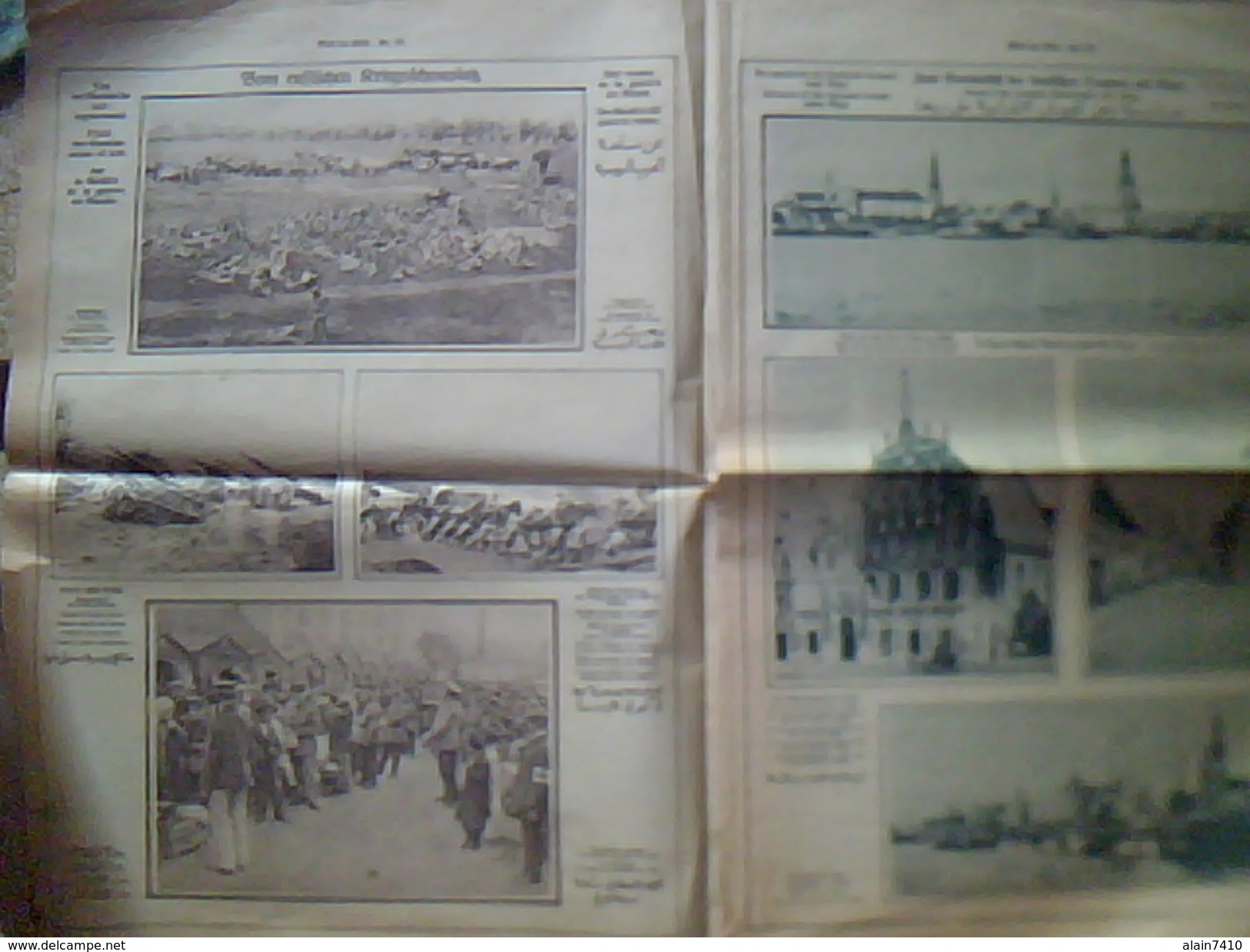 Militaria.1914/1919  Journal De Guerre Allemand WELT IM BILD 4 Aout 1915    Ecrit En Plusieurs Langues - German