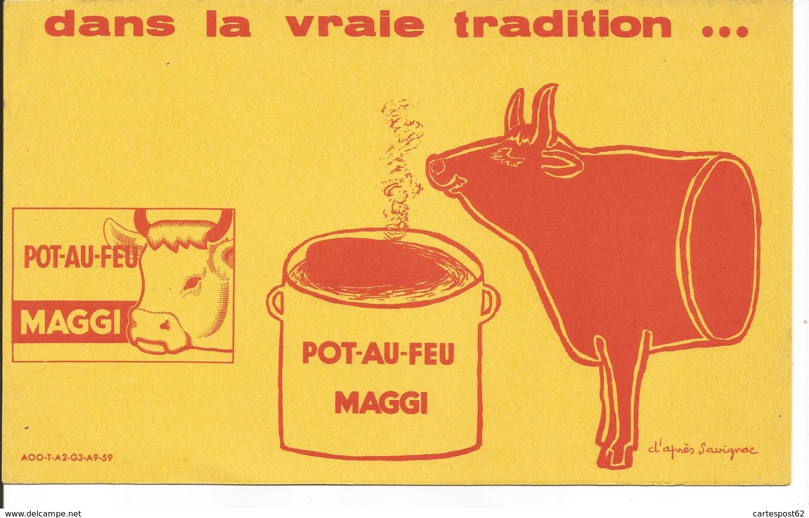 Buvard Pot-au-Feu Maggi. - Alimentaire