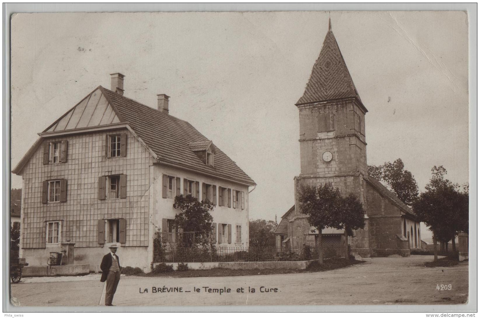 La Brevine - Le Temple Et La Cure - La Brévine