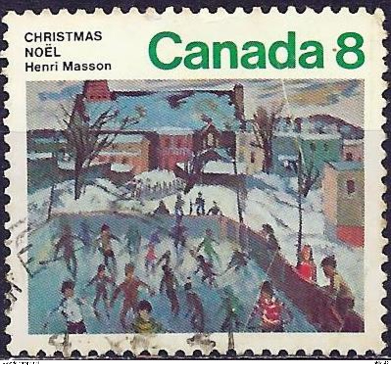 Canada 1974 - Mi 577 - YT 551 ( Christmas : Painting By Henri Masson ) - Used Stamps