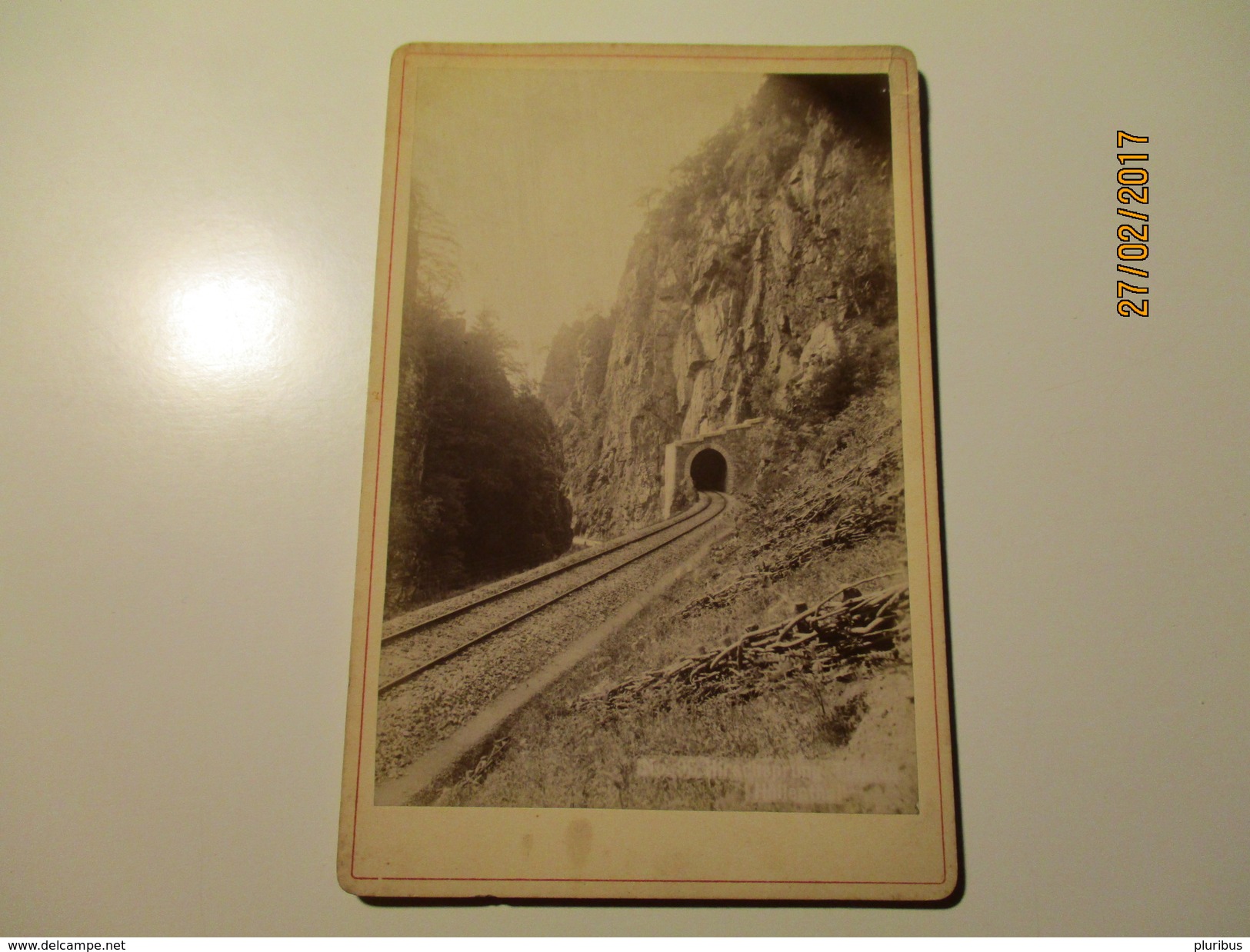 RAILWAY  HÖLLENTAL  Hirschsprung  TUNNEL , SCHWARZWALD ,   OLD CABINET PHOTO  ,  0 - Structures