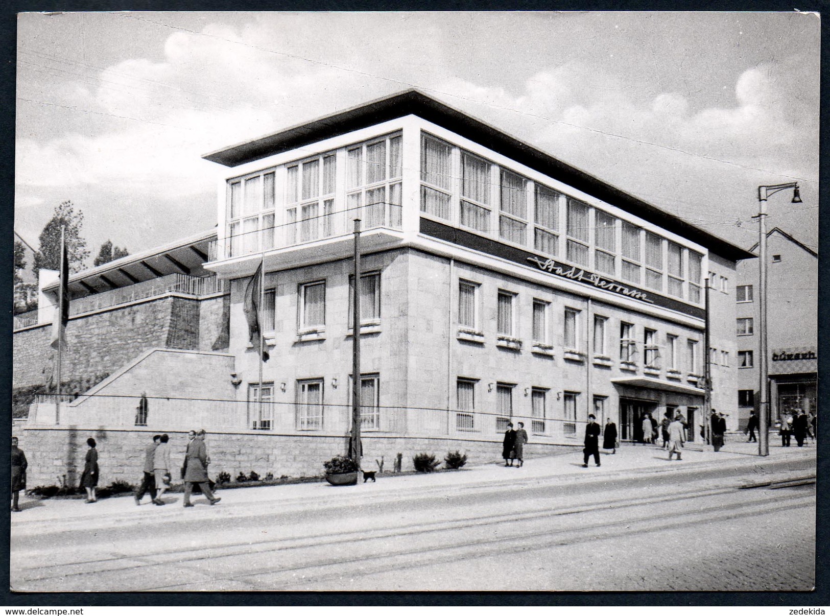 A1146 - Alte Ansichtskarte - Nordhausen HO Gaststätte Stadt Terasse - DDR 1964 - Konsum FOKU - Nordhausen