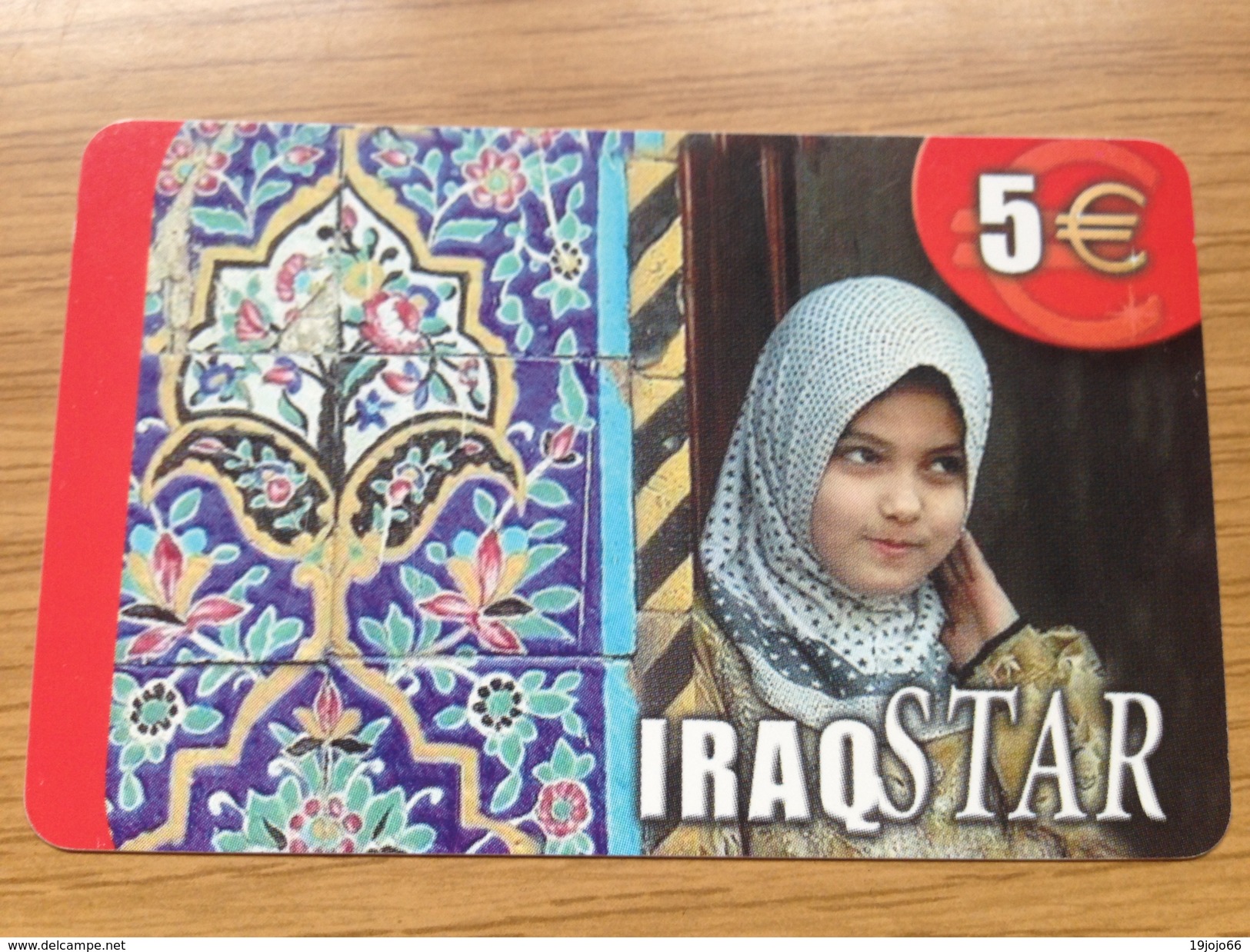 Iraq Star    5&euro;  Little Girl - Little Printed  -   Used Condition - GSM, Cartes Prepayées & Recharges
