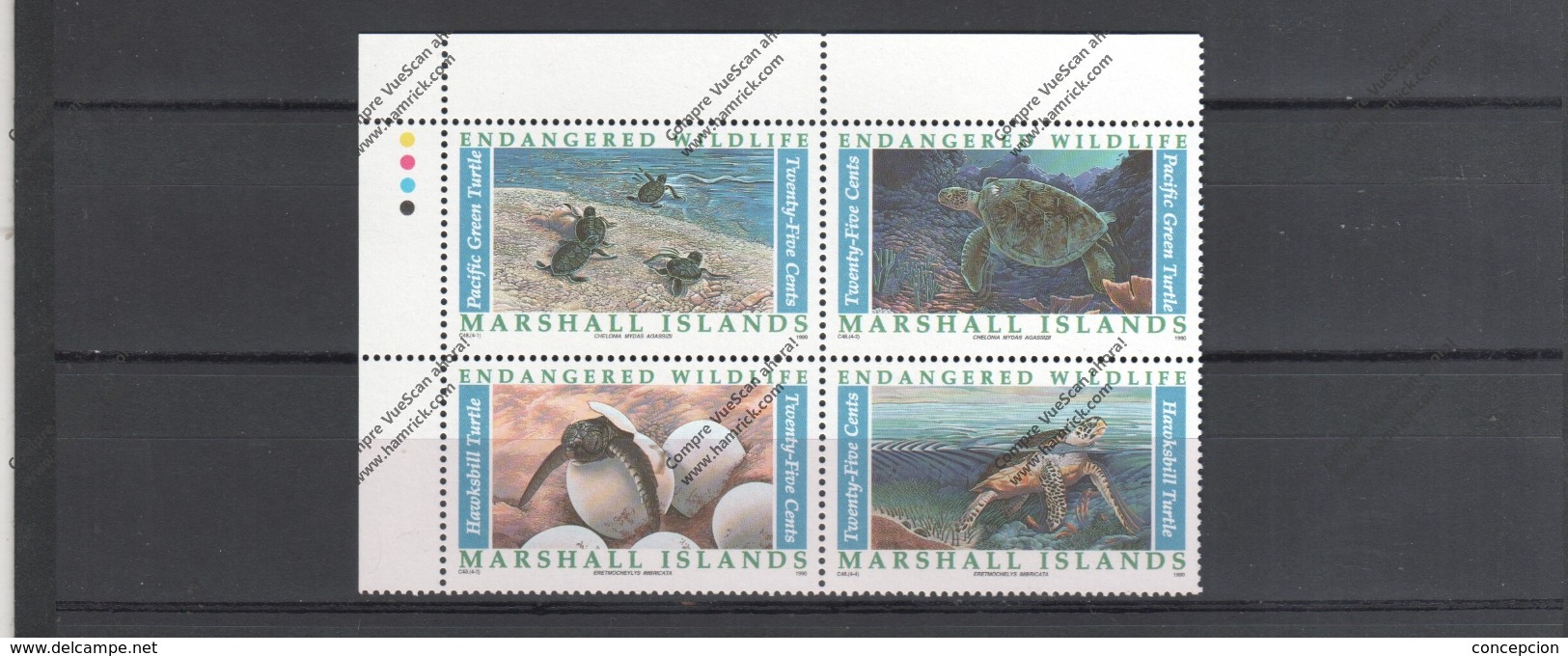 MARSHALL Nº 296 AL 299 - Schildkröten