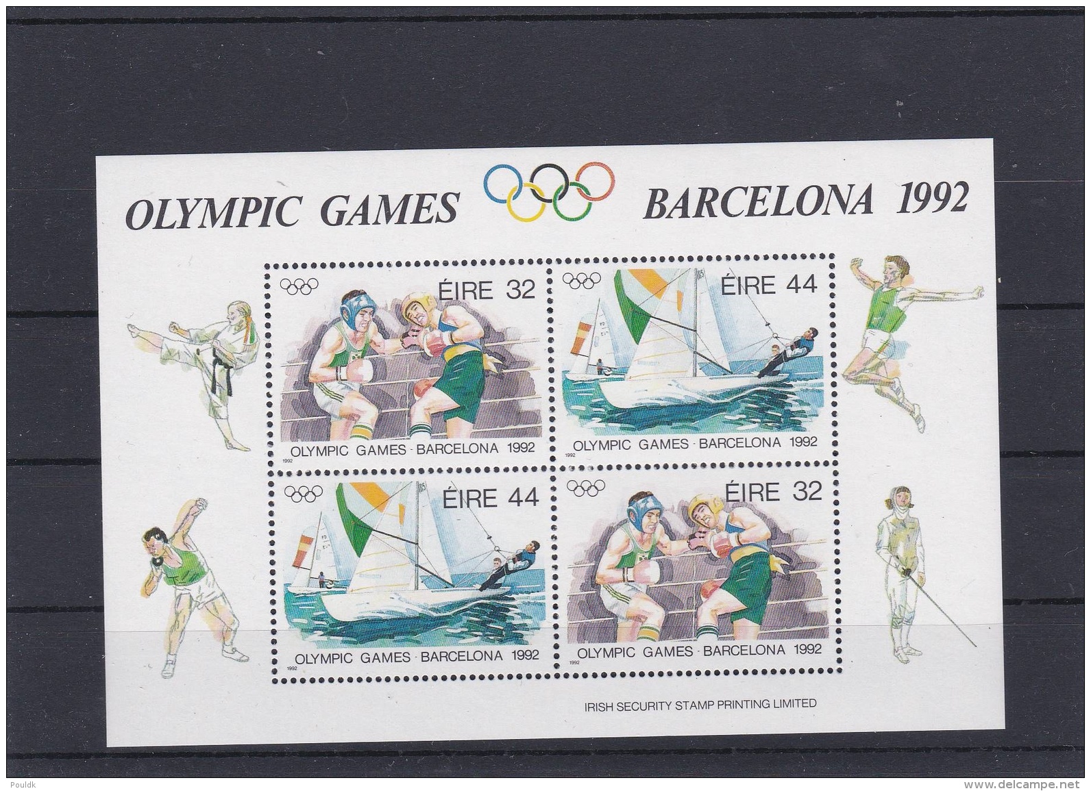 Ireland 1992 Olympic Station Barcelona Souvenir Sheet MNH/** (H25) - Summer 1992: Barcelona