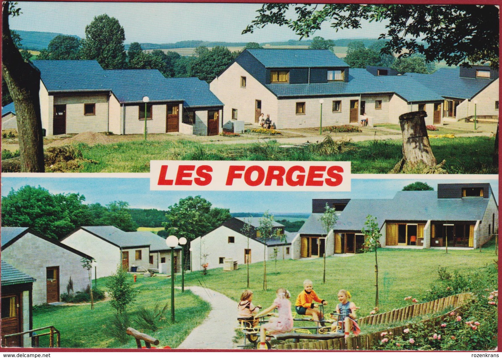 Grand Format Nassogne Les Forges 1987 Luxemburg Luxembourg Grote Kaart Nels - Nassogne