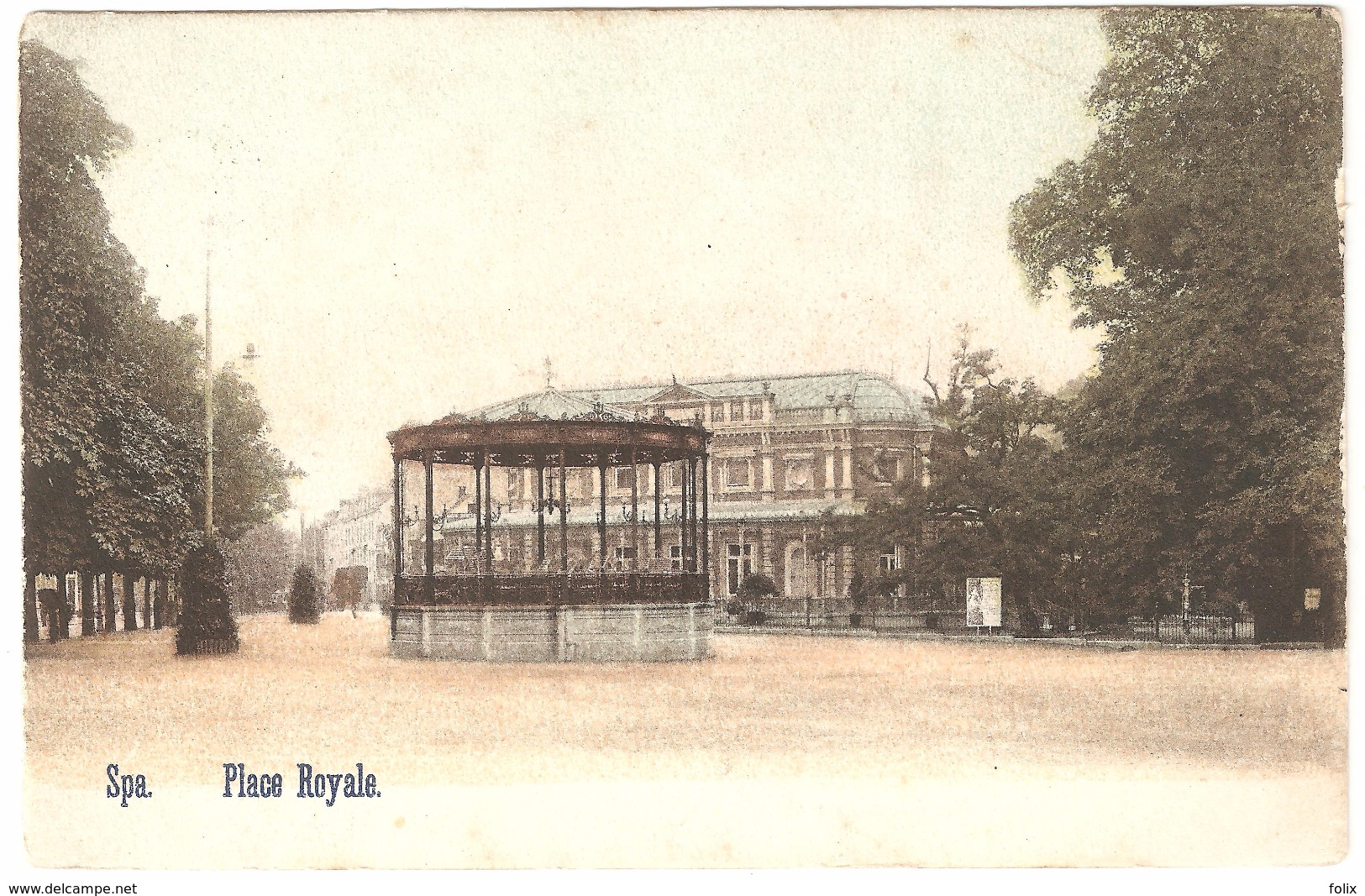 Spa - Place Royale - Colorisée - Cliché Rare - Sans éditeur - 1906 - Dos Simple - Spa