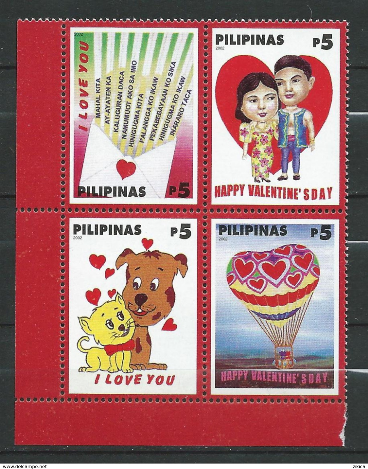 Philippines 2002 St. Valentine's Day.MNH - Philippines