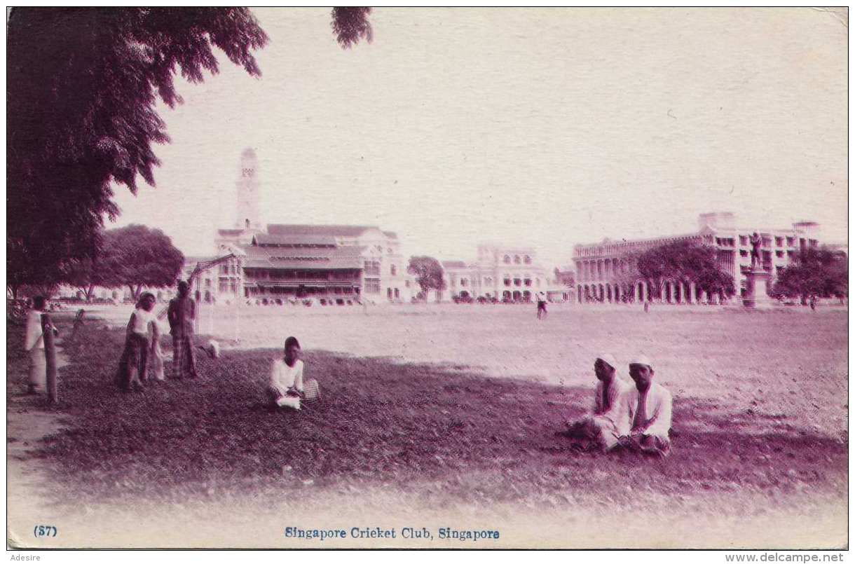 SINGAPUR - CRICKET CLUB, Alte Karte Um 191? - Singapur