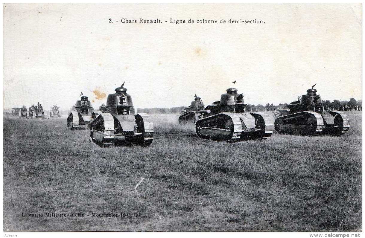 CHARS RENAULT - Französische Panzer, Ligne De Colonne De Demi-section, Gel.1930 - Ausrüstung