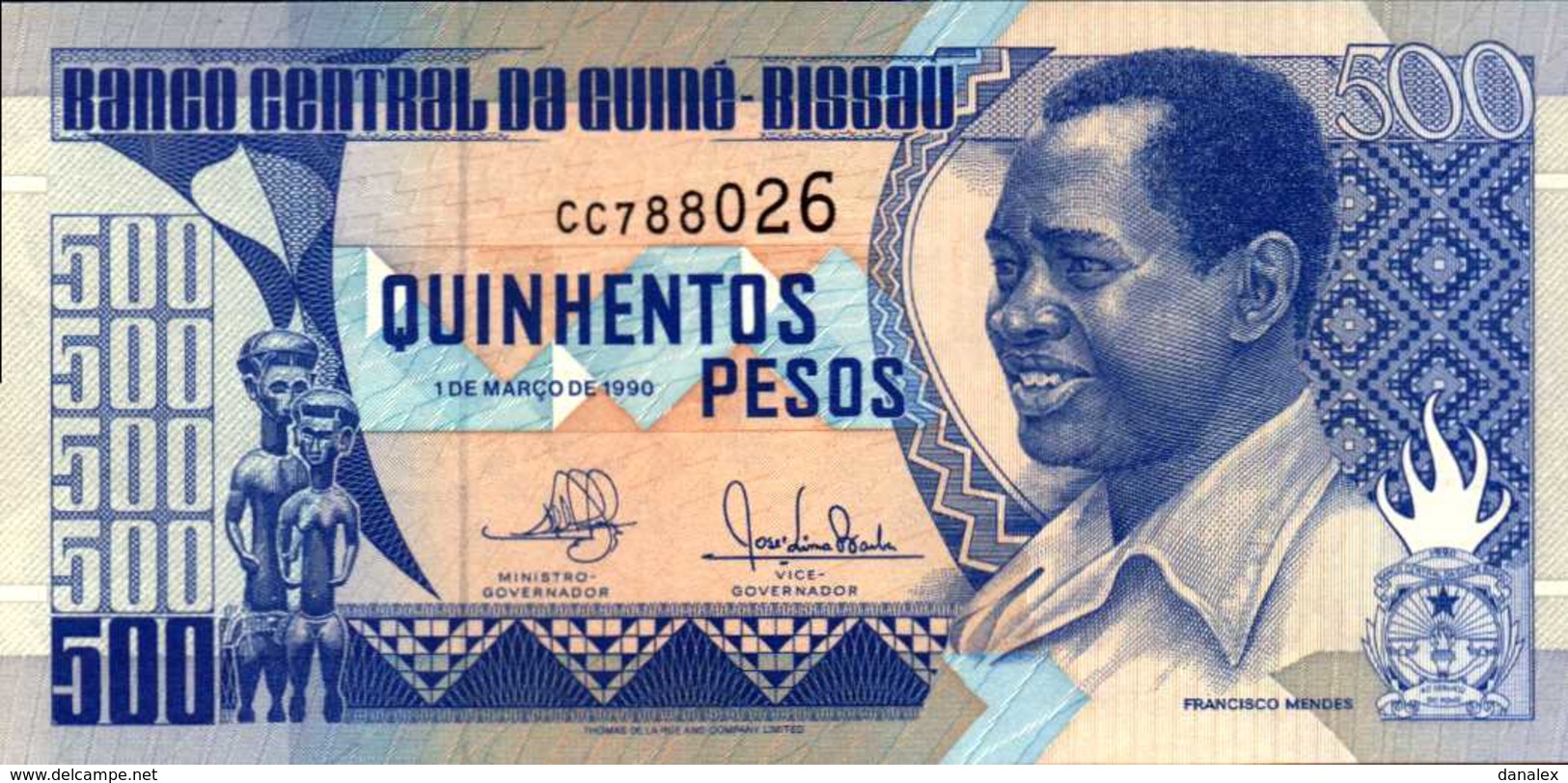 GUINEE BISSAU 500 PESOS Du 1-3-1990  Pick 12  UNC/NEUF - Guinea-Bissau