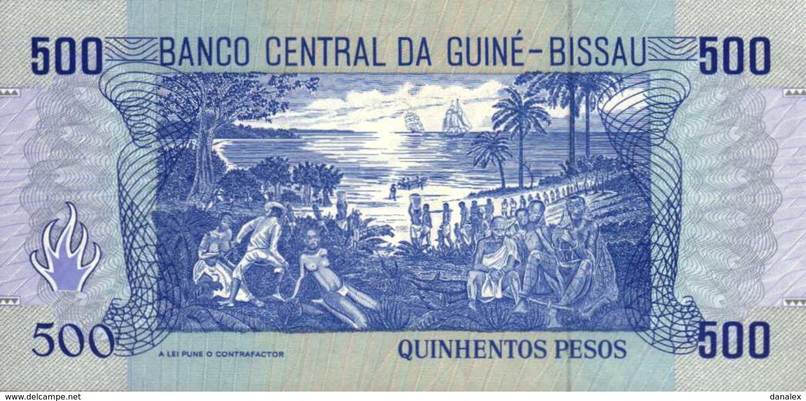 GUINEE BISSAU 500 PESOS Du 1-3-1990  Pick 12  UNC/NEUF - Guinea-Bissau