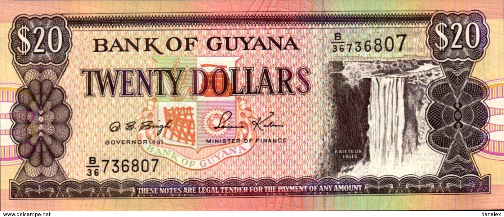 GUYANA 20 DOLLARS De 1996nd  Pick 30  UNC/NEUF - Guyana