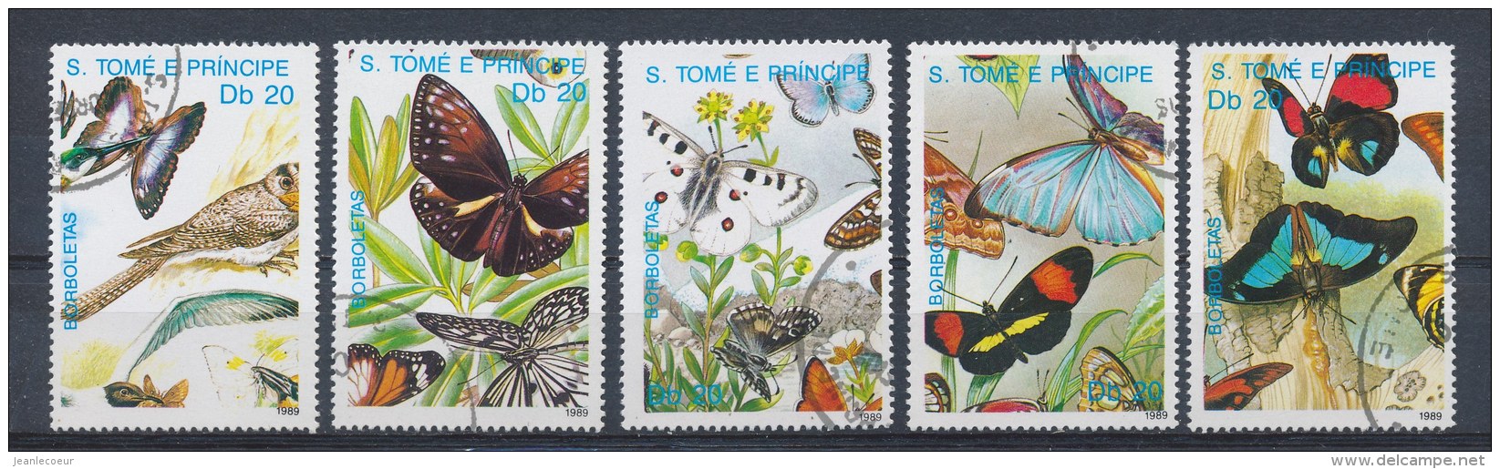 Sao Tomé E Principe 1989 Mi: 1143-1147 (Gebr/used/obl/o)(1429) - Sao Tome En Principe