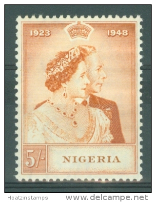 Nigeria: 1948   Royal Silver Wedding    SG63   5/-     MH - Nigeria (...-1960)