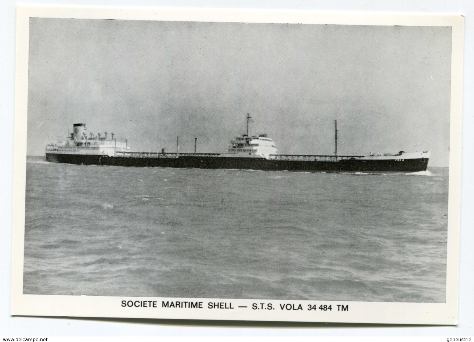 Post Card Ship-owner Shell - Oil Tanker "S.T.S. Vola" - Pétroliers