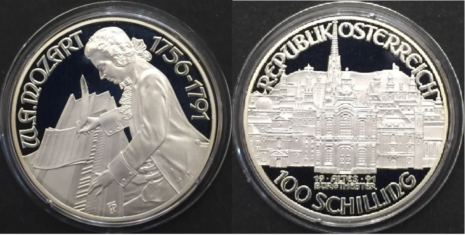 Autriche, 100 Schilling 1991 Argent / Silver Proof - Autriche