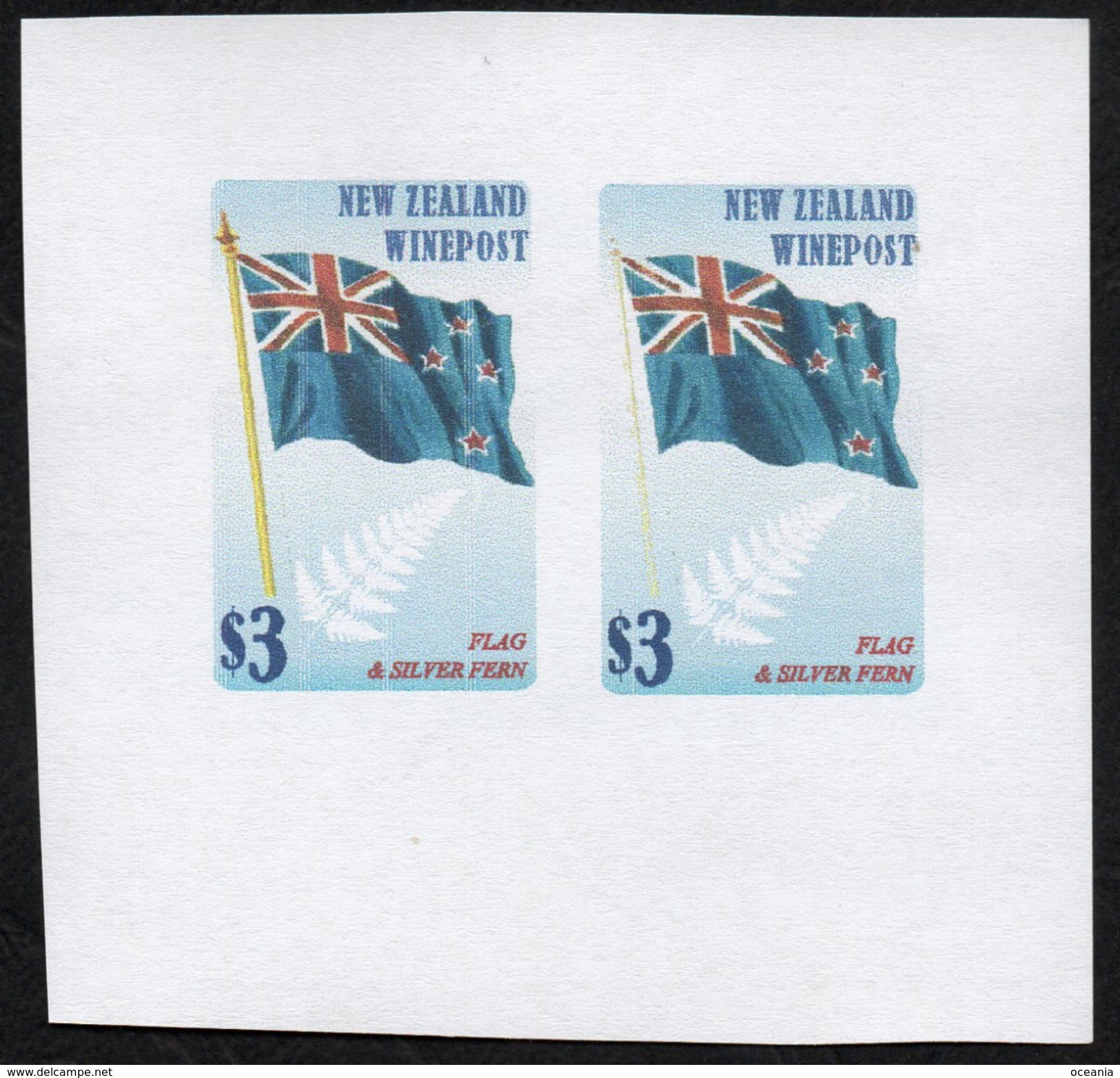 New Zealand Wine Post Flag Proofs - Other & Unclassified