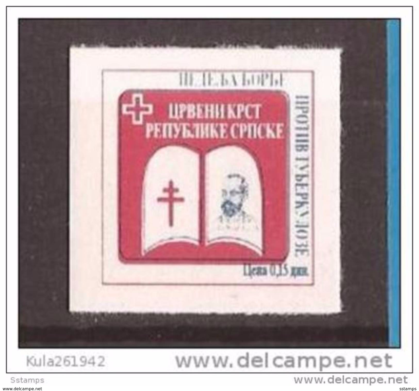 1997  1  ROT KREUZ  ROBERT KOCH   BOSNIA  REPUBLIKA SRPSKA    AUTOADHESIV GEGEN TUBERKULOSE   MNH - Chemie