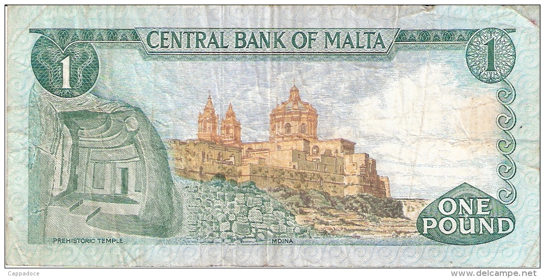 MALTE   1 Lira   (1973)   P. 31a - Malta