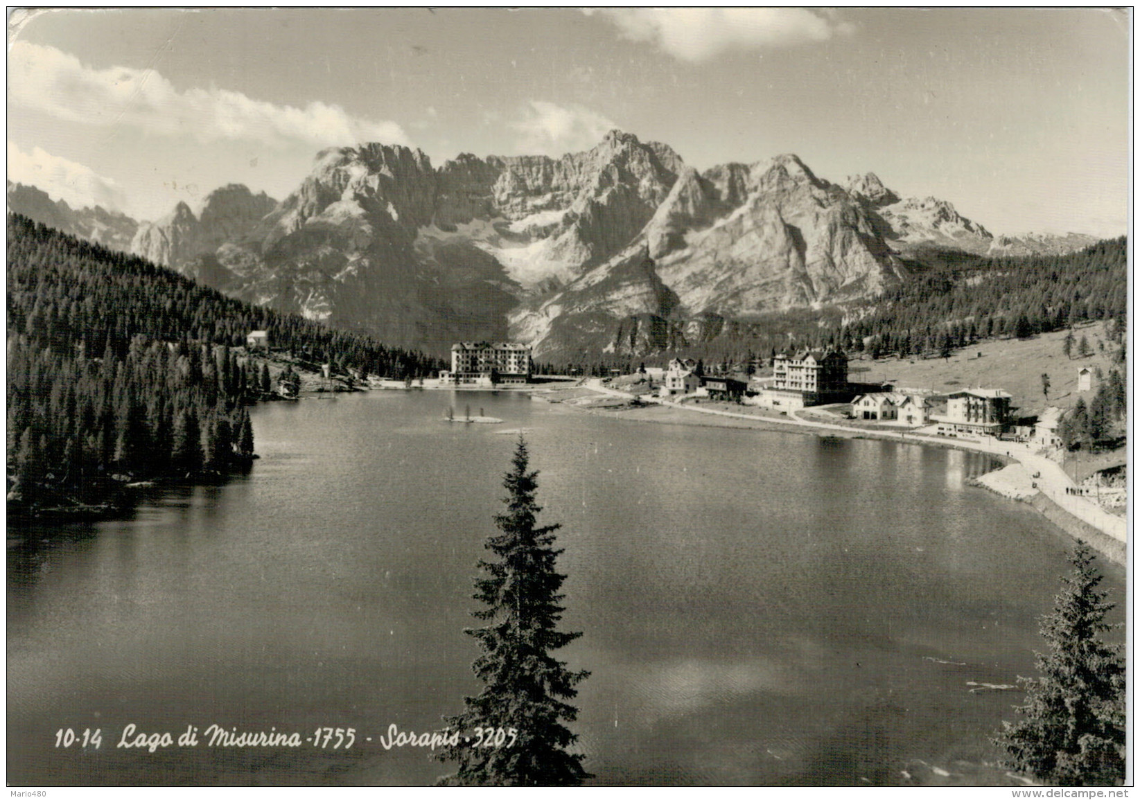 LAGO  DI  MISURINA   SORAPIS     (VIAGGIATA) - Altri & Non Classificati