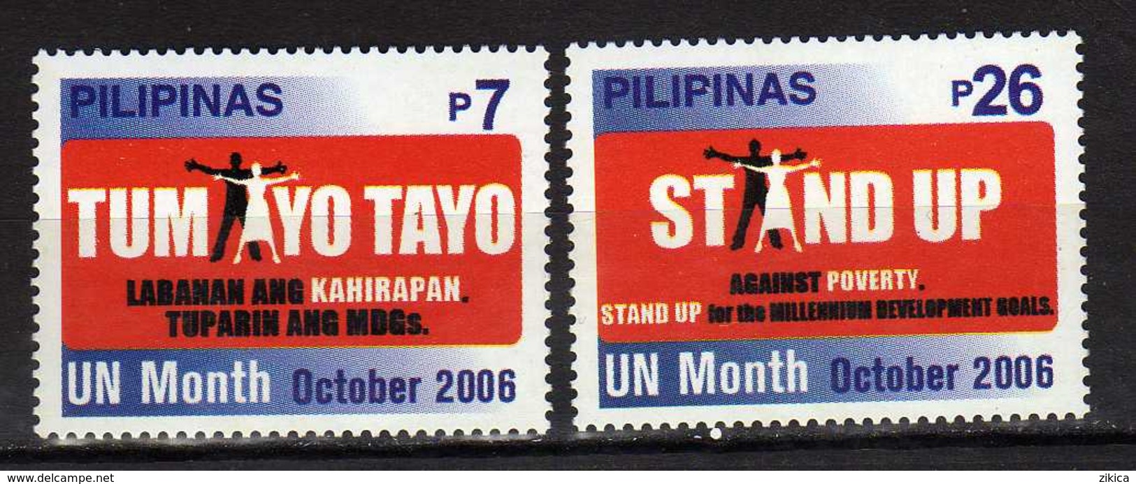 Philippines 2006 UN.United Nations Month - Stand Up Against Poverty.MNH - Filippijnen